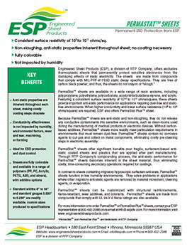 RTP Company Permastat™ Sheets Innovation Bulletin