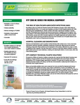 Hospital Cleaner Damage Resistant Alloys