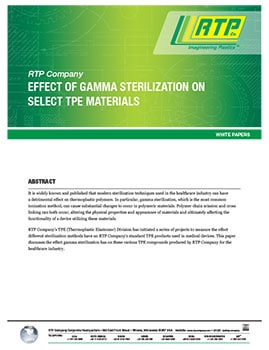 RTP Company White Paper - Effect of Gamma Sterilization on Select TPE Materials