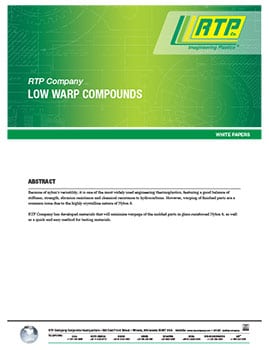 RTP Company White Paper - Low Warp Compounds