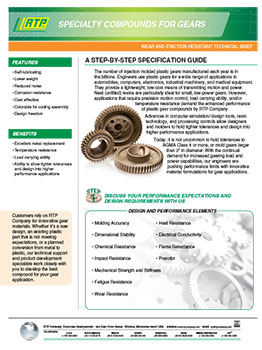 RTP Company Specialty Compounds for Gears Technical Brief