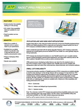 RTP Company Radel® R PPSU Precolors Innovation Bulletin