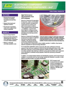 RTP Company Electronic Component Encapsulation Compounds