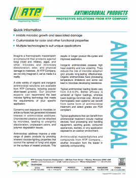 RTP Company - Antimicrobial Compounds