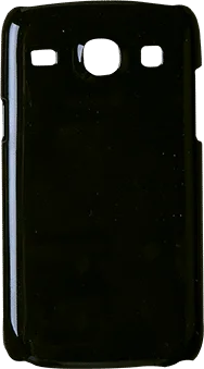 Glossy black phone case design